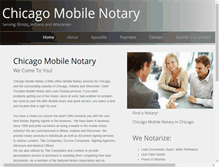Tablet Screenshot of chicagonotary.com